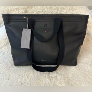 Expressions NYC Black Leather Tote First Lady’s Luncheon 2023 NWT
